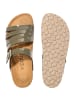 Palado Pantoletten Roma in Lack Khaki