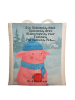 Mr. & Mrs. Panda Shopper Bag Schweinchen Glühwein Design mit Spruch in Weiß