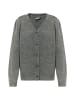 DreiMaster Damen Strickjacke in Dunkelgrau Melange