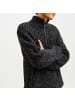 Jack and Jones JORBLEECKER Knit Half Zip BF in Schwarz