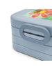 Mr. & Mrs. Panda MEPAL Bentobox Hummel Blume Design mit Spruch in Blau Pastell