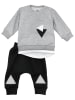 Baby Sweets 2tlg Set Shirt + Hose Lieblingsstücke Triangle in schwarz grau