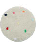 Happy Decor Kids Puff "Mini Dots" in Beige/Mehrfarbig - 50x50x20 cm