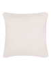 Beliani Dekokissen EYTELIA in Blau/Beige - (W) 45 x (H) 10 x (L) 45 cm