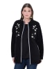 Ulla Popken Sweatjacke in schwarz