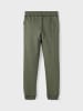 name it 2-er Set Basic Jogginghose Sweatpants Gefüttert NKMSWEAT in Schwarz-Khaki