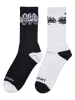 Mister Tee Basic Socks in black/white