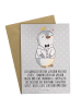 Mr. & Mrs. Panda Klappkarte Pinguin Konfirmation Hemd mit Spruch in Grau Pastell
