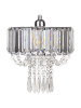 Beliani Pendelleuchten ADORN in Transparent/Silber - (W) 25 x (H) 87 x (L) 25 cm