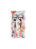 Blond Amsterdam 2er-Set Salatbesteck Streifen Sommer in Rot - 25cm