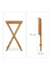 relaxdays Tabletttisch in Natur - (B)50 x (H)66 x (T)38,5 cm