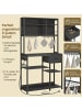 VASAGLE Küchenregal Barnet in Schwarz - (B)100 x (H)180.8 x (T)40 cm