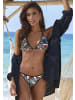 Sunseeker Triangel-Bikini-Top in schwarz bedruckt