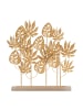 Mauro Ferretti Goldene Metallskulptur mit Sockel, 56 x 10 x 57,5 ​​cm