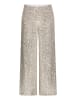 BETTY & CO Schlupfhose mit Pailletten in Cream/Silver