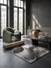 KADIMA DESIGN Teppichläufer Abstrakt pflegeleicht Wohnzimmer Schlafzimmer Flur in Grau