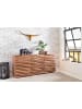 KADIMA DESIGN Sideboard 160 x 75 x 43 cm Massiv-Holz Natur Baumkante Anrichte