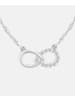 Diamant L'éternel Halskette aus 375 Weißgold mit Diamant Infinity-Design