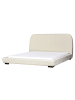 Beliani 2-tlg Doppelbett ROISEL in Beige/Schwarz