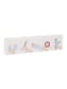 relaxdays Kindergarderobe in Grau/ Natur - (B)38 x (H)10 x (T)5,5 cm