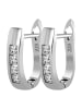 Adeliás Damen Ohrringe aus 925 Silber in silber