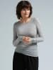 Seamless Basic T-shirt Cotton Elvira in Grey Melange