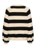 SAINT TROPEZ Strickjacke GarbieSZ Lockere Passform in Ice Black Stripe