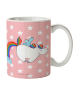Mr. & Mrs. Panda Becher Einhorn Fliegendes Pferd ohne Spruch in Rot Pastell