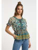 usha FESTIVAL Damen Blusenshirt in Blau Mehrfarbig