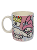 Hello Kitty Hello Kitty Tasse Friends Kuromi Kaffeetasse Becher 320 ml in weiß