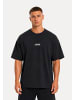SMILODOX Oversized T-Shirt Calvento in Schwarz