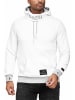 Rusty Neal Stehkragen Sweatshirt mit Kapuzen in Weiß