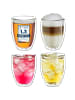 Creano 4er Set Thermoglas dg-h "Doppelwandglas"  - 400ml Glas