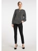 DreiMaster Damen Blusenshirt in Schwarz Wollweiss