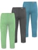 Normani Outdoor Sports 3er Pack Baby Merino Hose Unterhose „Tutira“ in Blau/Anthrazit/Grün
