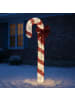 MARELIDA LED Zuckerstange XXL Gartendeko Weihnachtsdeko H: 1,5m in rot, weiß
