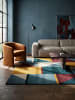 KADIMA DESIGN Wollteppich Kurzflor HALLEIN Geometrisch Abstrakt Handgetuftet in Multicolor