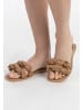 DreiMaster Damen Sandalen Aus Leder in Kamel