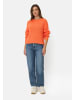 Camel Active Strickpullover mit weiten Ärmeln in Orange