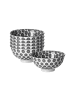 Ritzenhoff & Breker 6er Set Servierschalen Takeo Circles in ø 12 cm in schwarz-weiß