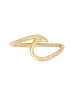 Elli Ring 925 Sterling Silber Wellen in Gold