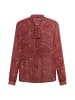 Albee Women Schluppenbluse in Rot Mehrfarbig