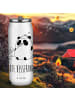 Mr. & Mrs. Panda Trinkflasche Edelstahl Panda Gute Besserung mit... in Weiß
