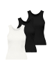 ONLY T-Shirt 3er Pack in 2xSchwarz/Weiß