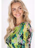 IZIA Damen Kleid in Grün Mehrfarbig