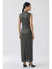 Oui Maxikleid in silver black