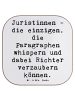 Mr. & Mrs. Panda Glasuntersetzer Spruch Juristin Zauber mit Spruch in Weiß