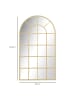 HOMCOM Wandspiegel-110L x 65B x 2,5H cm-Gold