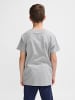 Hummel 2er-SET T-Shirt mit Logo Print aus Bio-Baumwolle in Grau