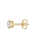 True Rebels Ohrringe aus Edelstahl Zirkonia in gelbgold